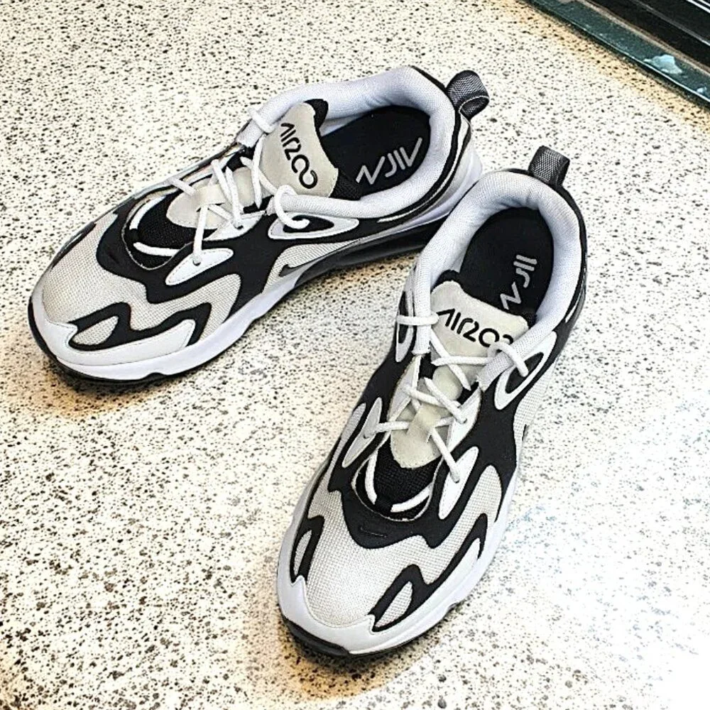 Nike Air Max 200 White Anthracite Black Low Top Lace-Up Sneaker, Size 8.5